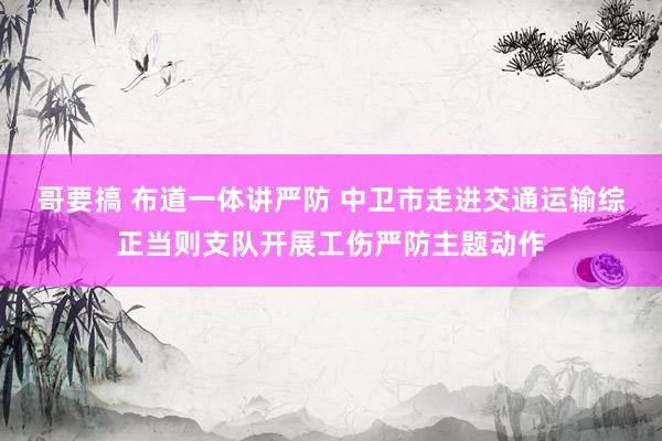 哥要搞 布道一体讲严防 中卫市走进交通运输综正当则支队开展工伤严防主题动作