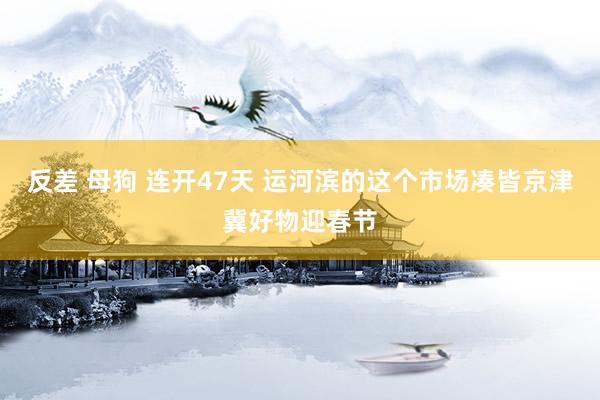 反差 母狗 连开47天 运河滨的这个市场凑皆京津冀好物迎春节